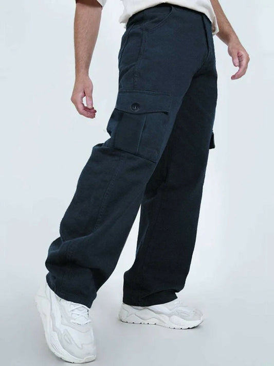 Jupiter Plain Twill Trendy Cargo Trouser-14537