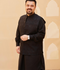 Gem Garments Raw Silk Embroidered Waist Coat-Musavir