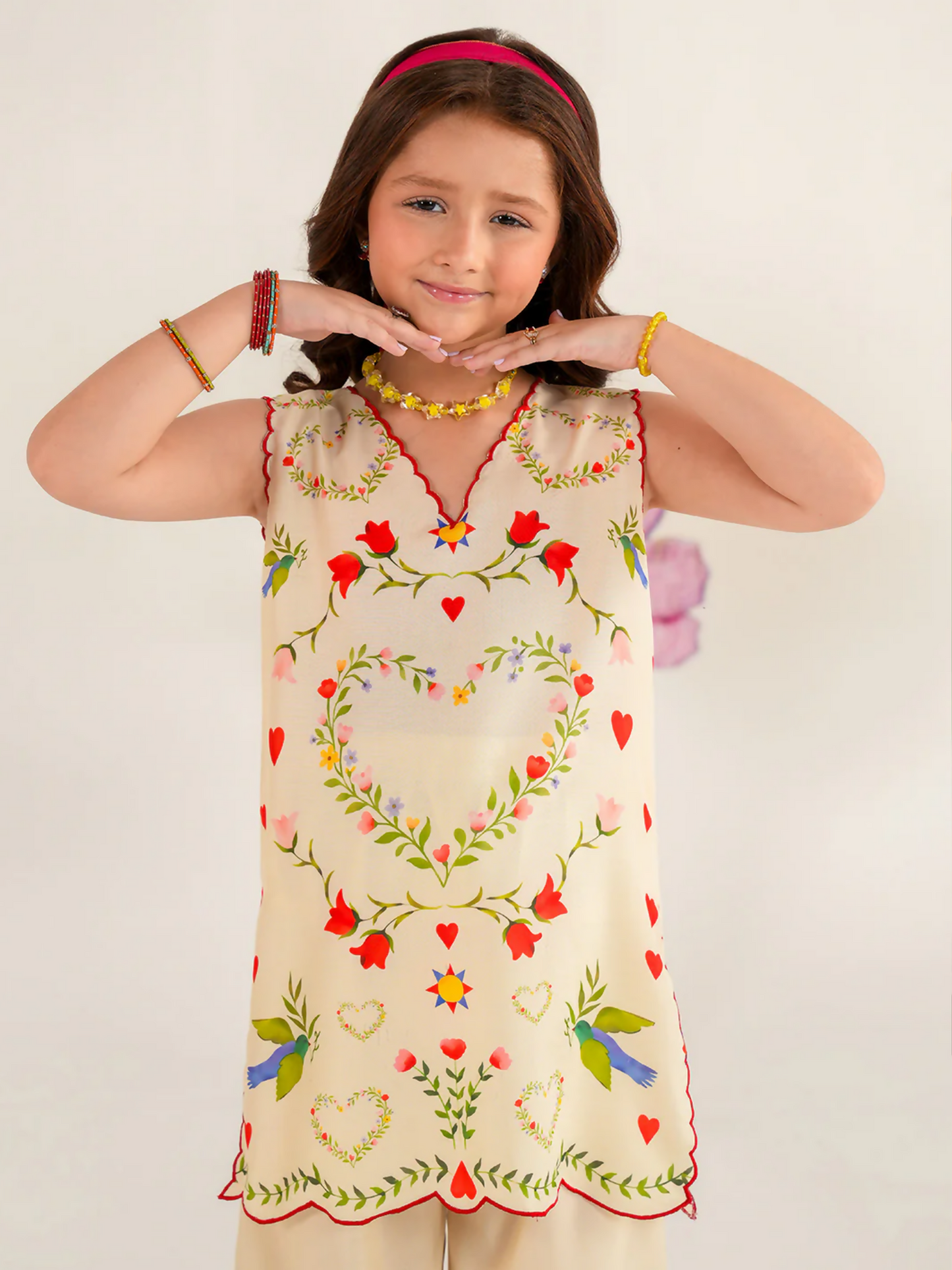 Panache Apparel Bloomie Silk Lawn Printed Stitched Suit-Zibelle