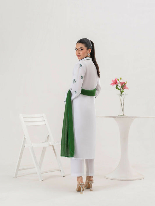 Stylish Collection Saya Pret Cotton Embroidered 3-Piece Suit-Azadi
