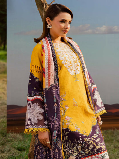 Parishay Rang e Sarma Khaddar Embroidered Unstitched 3-Piece Suit-SAR-05
