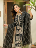 Panache Apparel Chambray Katan Embroidered Stitched Suit-Zaha