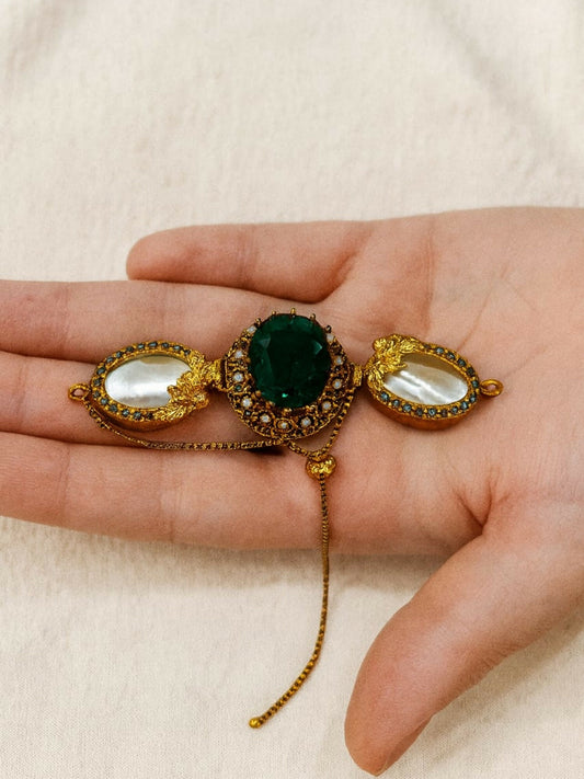 Durwaj's Emerald Charm Bracelet DW-010