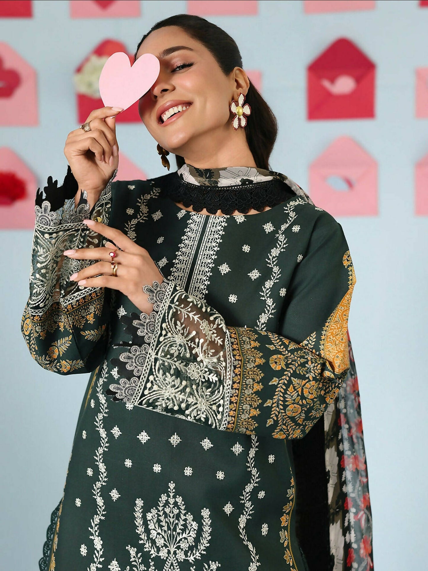 Mahnur Anaya Summer Vol 2 Lawn Embroidered Unstitched 3-Piece Suit-AN-2-18