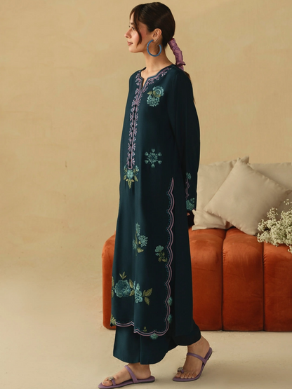 Mannat Clothing Boho Summer'26 Cotton Embroidered Stitched Suit-Riverleaf