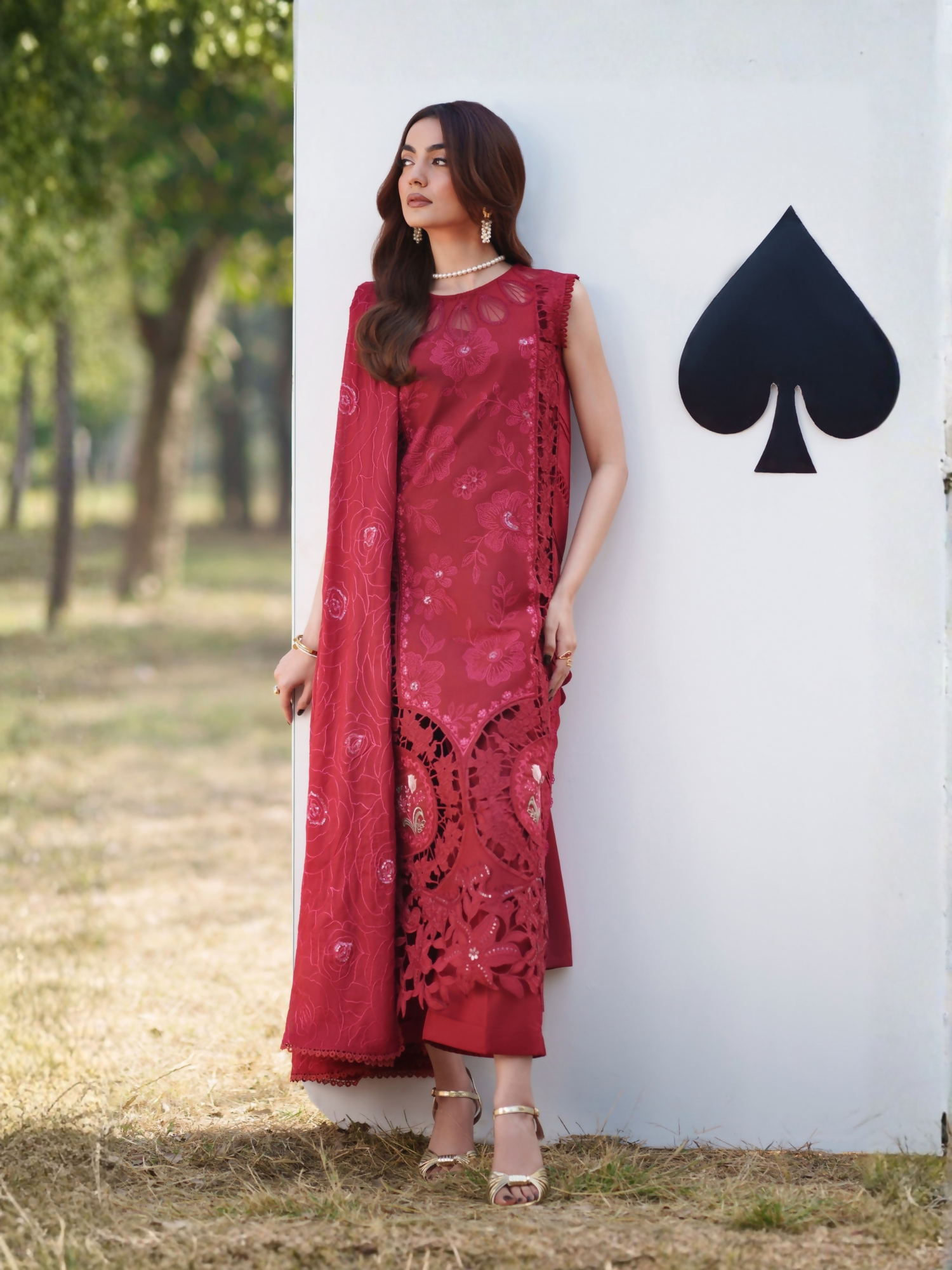 Parishay Summer Queen Lawn Embroidered Unstitched 3-Piece Suit-SQ-01