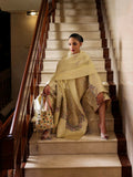 Hussain Rehar The Scent Luxury Pret SS'25 Raw Silk Embellished 3-Piece Suit-Ciel