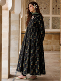 Black Panache Apparel Noor Mahal Cotton Printed Stitched Suit-Roshina