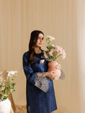 Mahnur Lawn Embroidered Stitched 2-Piece Suit-Bluebell