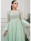 Allure By IH Lehr Chiffon Embroidered Lehenga-Matcha