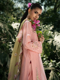 Hemstitch Lawn Embroidered Stitched 3-Piece Suit-Pinky Peony