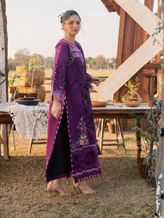 Parishay Summer Queen Vol 2 Lawn Embroidered Unstitched 3-Piece Suit-SQU-07