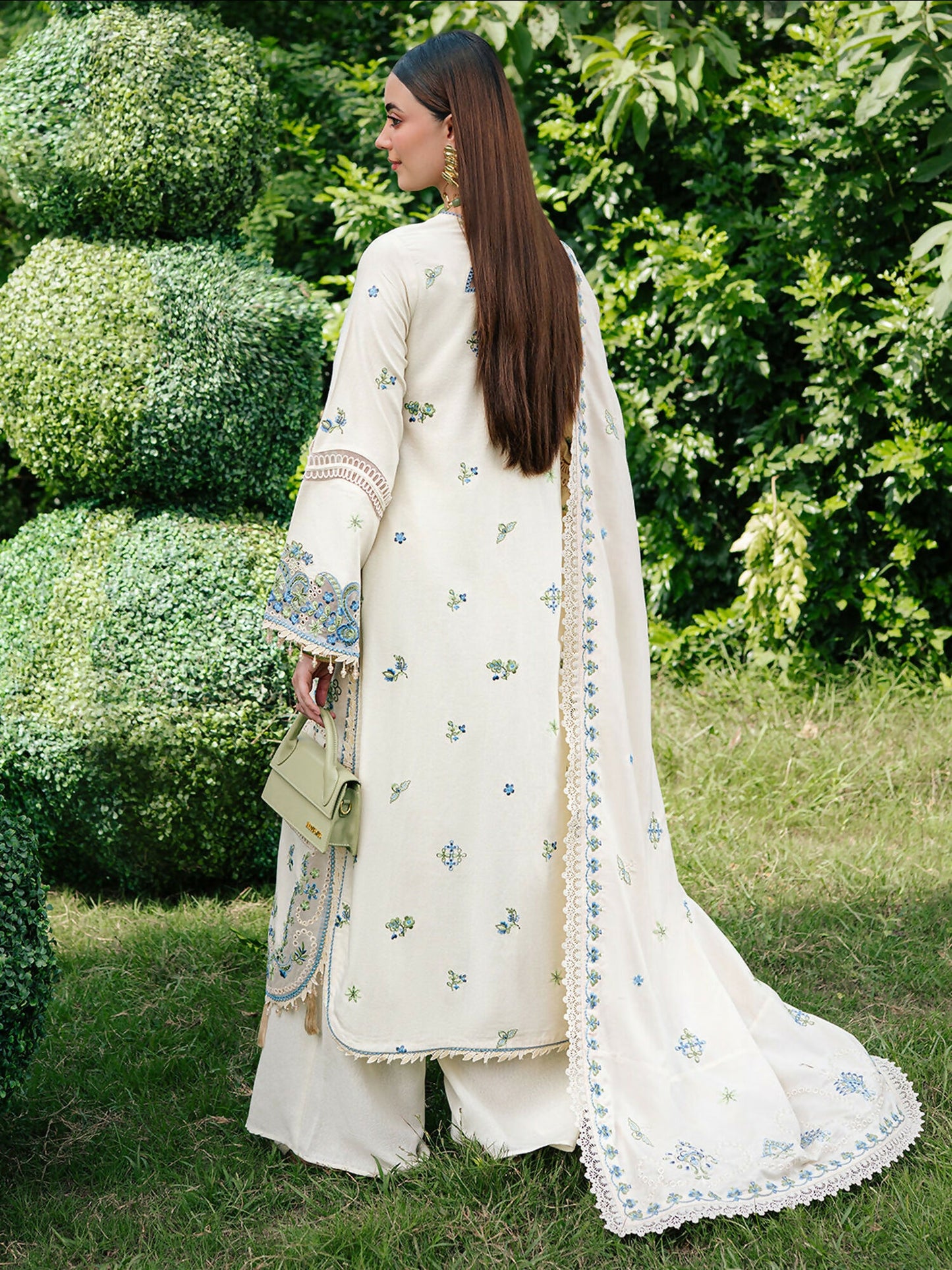 Mahnur Secret Garden Karandi Embroidered Unstitched 3-Piece Suit–SG-001