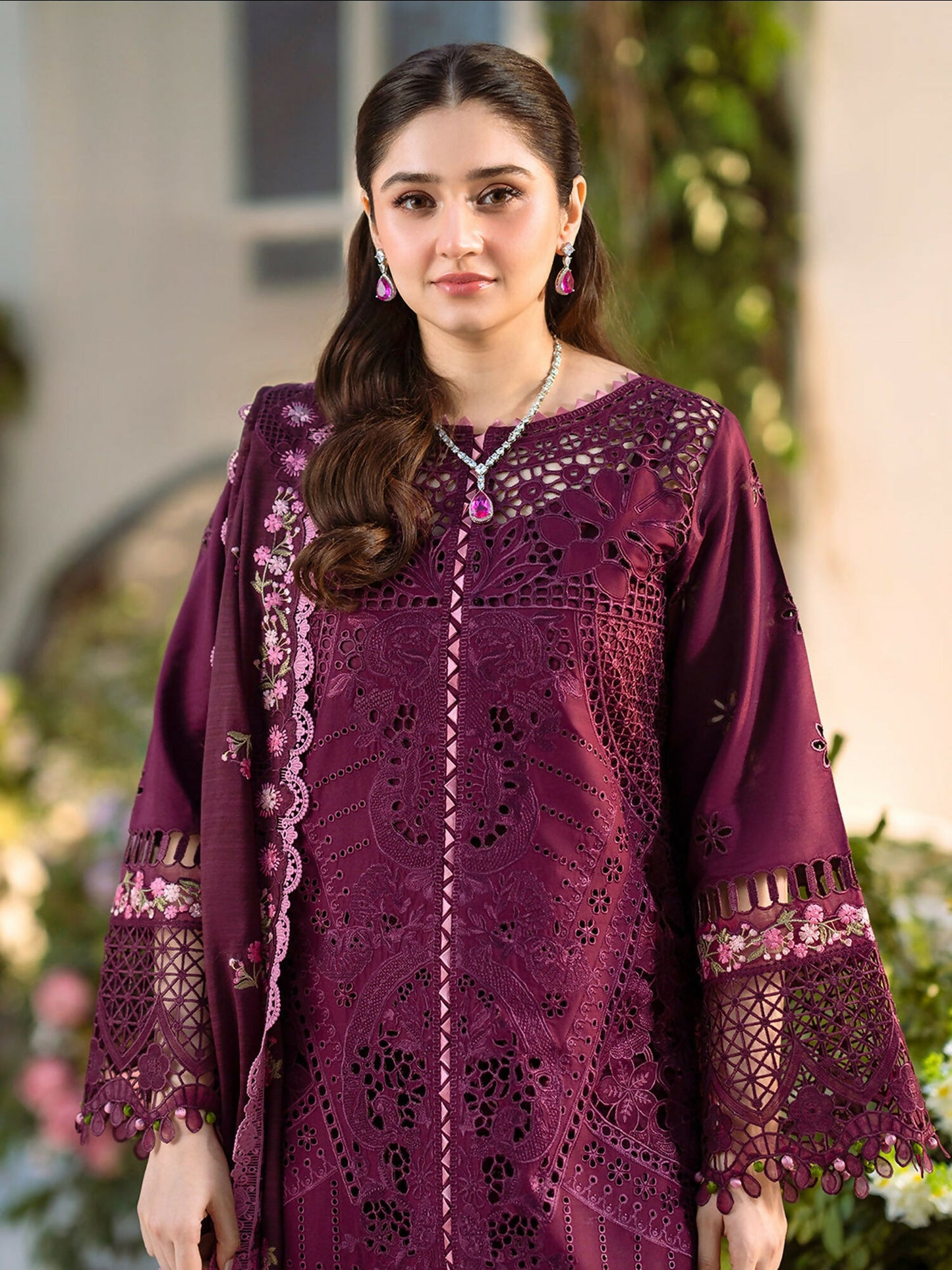 Binilyas Freesia Lawn Embroidered Stitched 3-Piece Suit-106-A