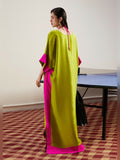 Hussain Rehar Pay Day Vol III Raw Silk Stitched Shirt-Verdant