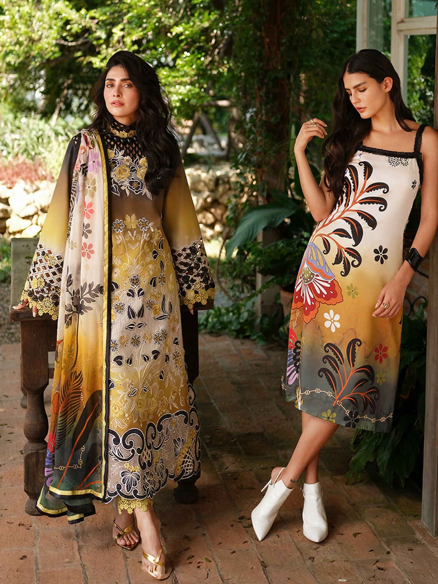 Mushq A Moi Luxury Lawn Embroidered Unstitched 3-Piece Suit-Timeless Charm