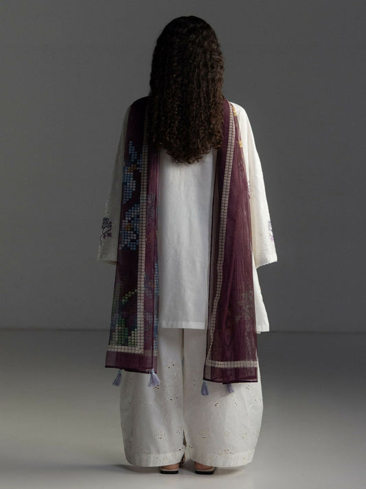 Zara Shahjahan Coco Lawn'26 Embroidered Unstitched 3-Piece Suit-Sune-10B