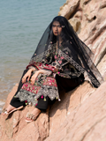 Mahnur Sirene Luxury Lawn Embroidered Unstitched 3-Piece Suit-Azure