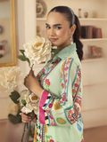 Naqsh Dune And Bloom Lawn Printed Unstitched 2-Piece Suit-Beryl Green-00139
