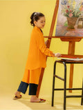 Velvour Girls Linen Embroidered Co-Ord Set-VG134-A