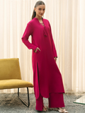 Mannat Clothing Suave Edit Raw Silk Co-Ord Set-Peppy
