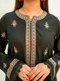 MH Cloth House Khaddi Net Embroidered Stitched 2-Piece Suit-Zarqa