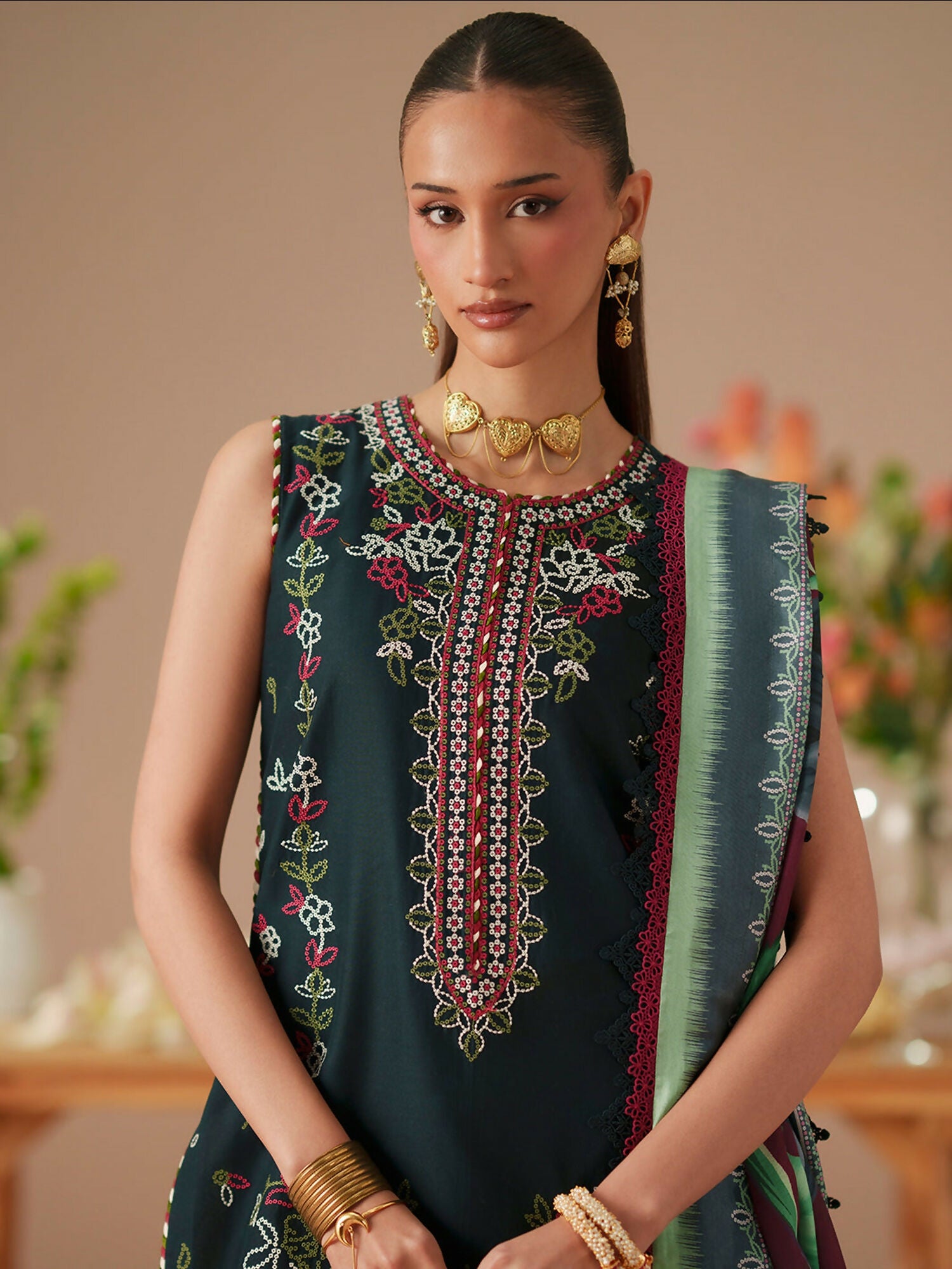 Binilyas Jojo Summer'26 Lawn Embroidered Unstitched 3-Piece Suit-81A