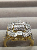H&A Jewellery 18K Gold Polished Zircon Diamond Ring