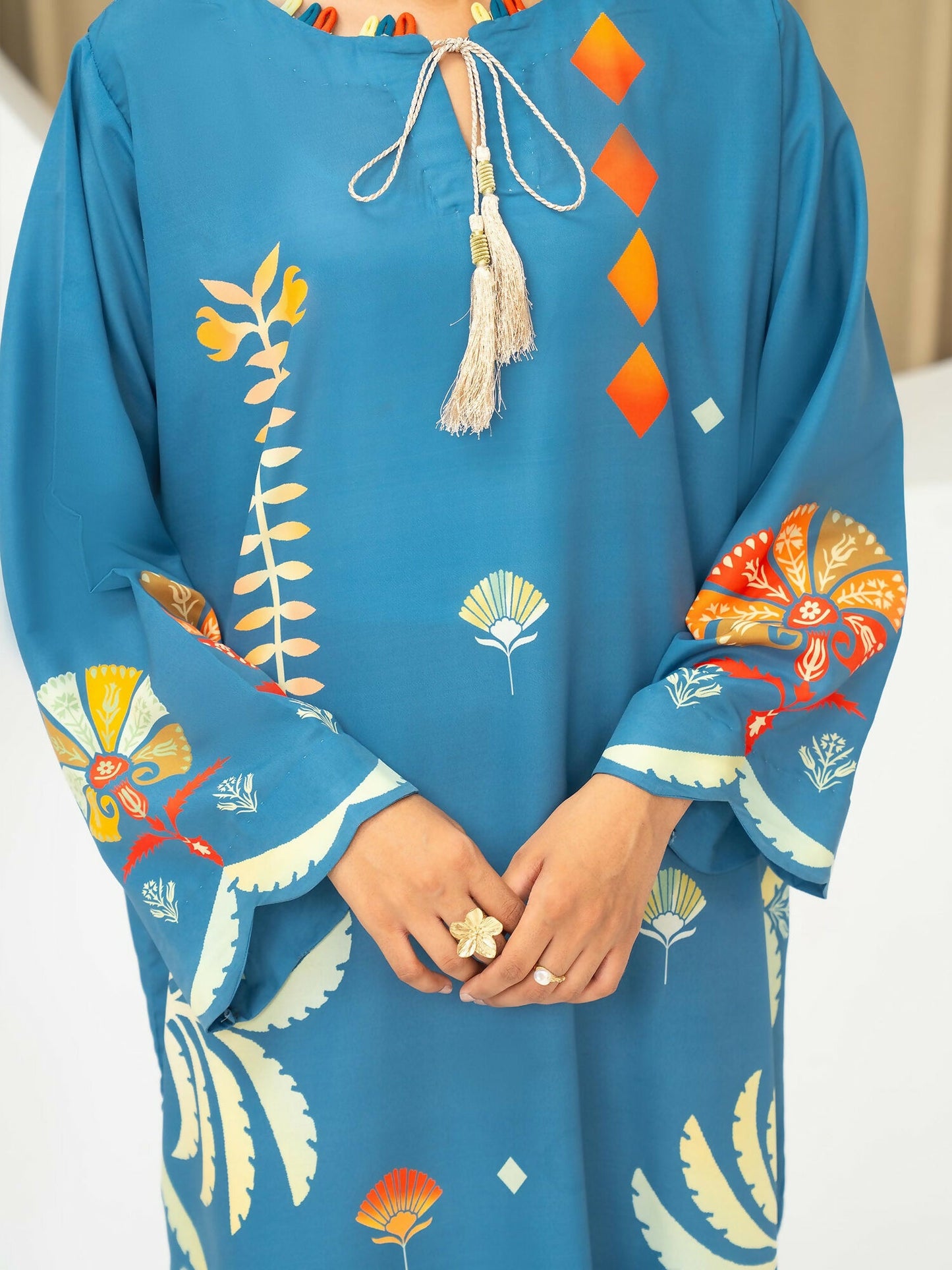 Panache Apparel Florise Lawn Printed Top-Aurix