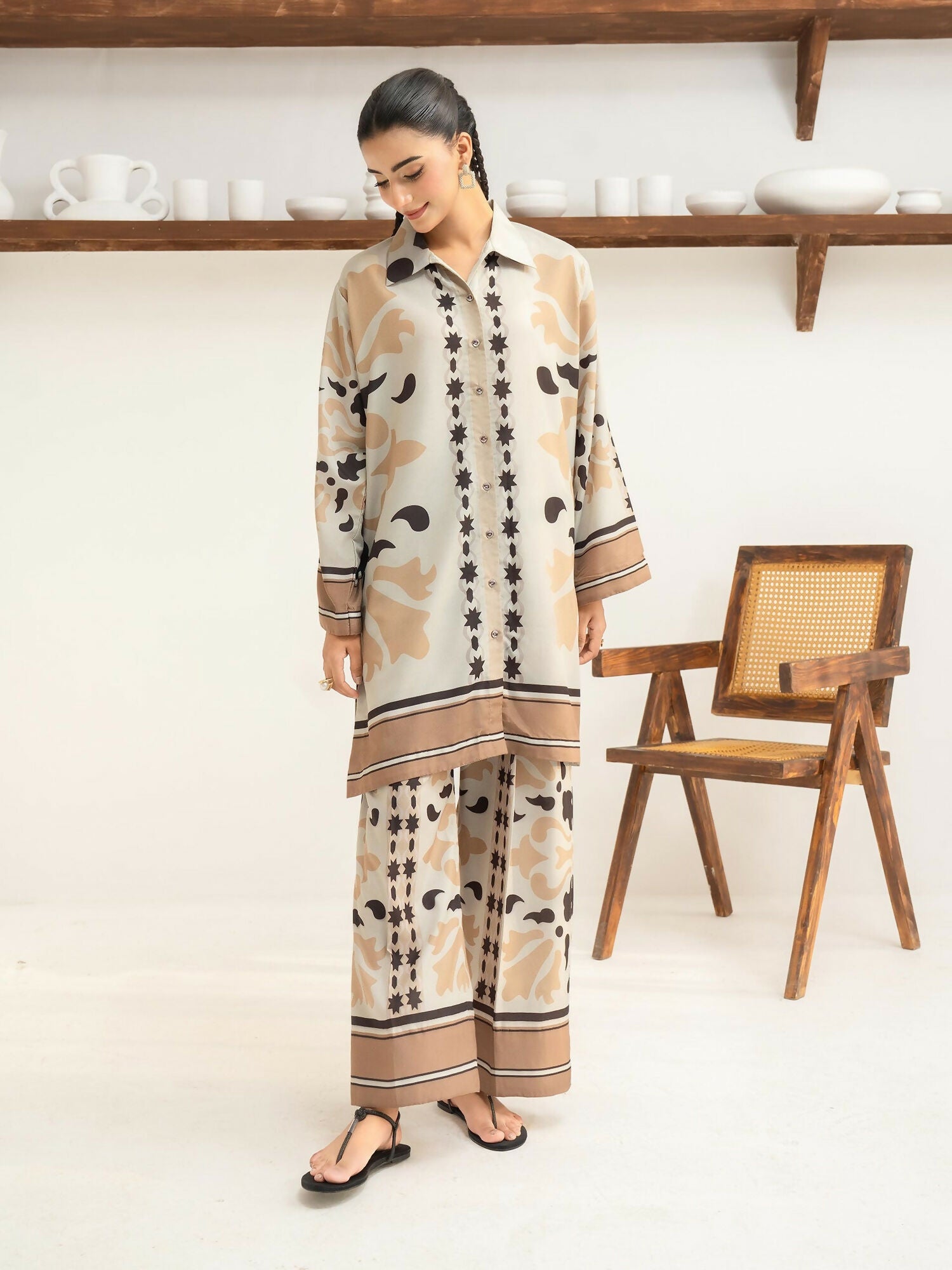 Panache Apparel Florise Lawn Printed Co-Ord Set-Elva