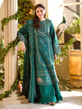 Binilyas Freesia Luxury Lawn Embroidered Unstitched 3-Piece Suit-102 - A