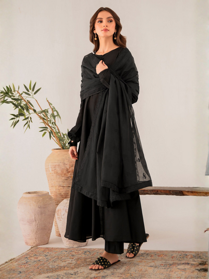 Panache Apparel Daily Essentials RTW Chambray Kattan Stitched Suit-Ash