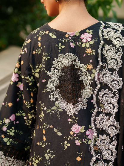 Parishay Ivy Bloom Viscose Embroidered Stitched 3-Piece Suit-IW-01