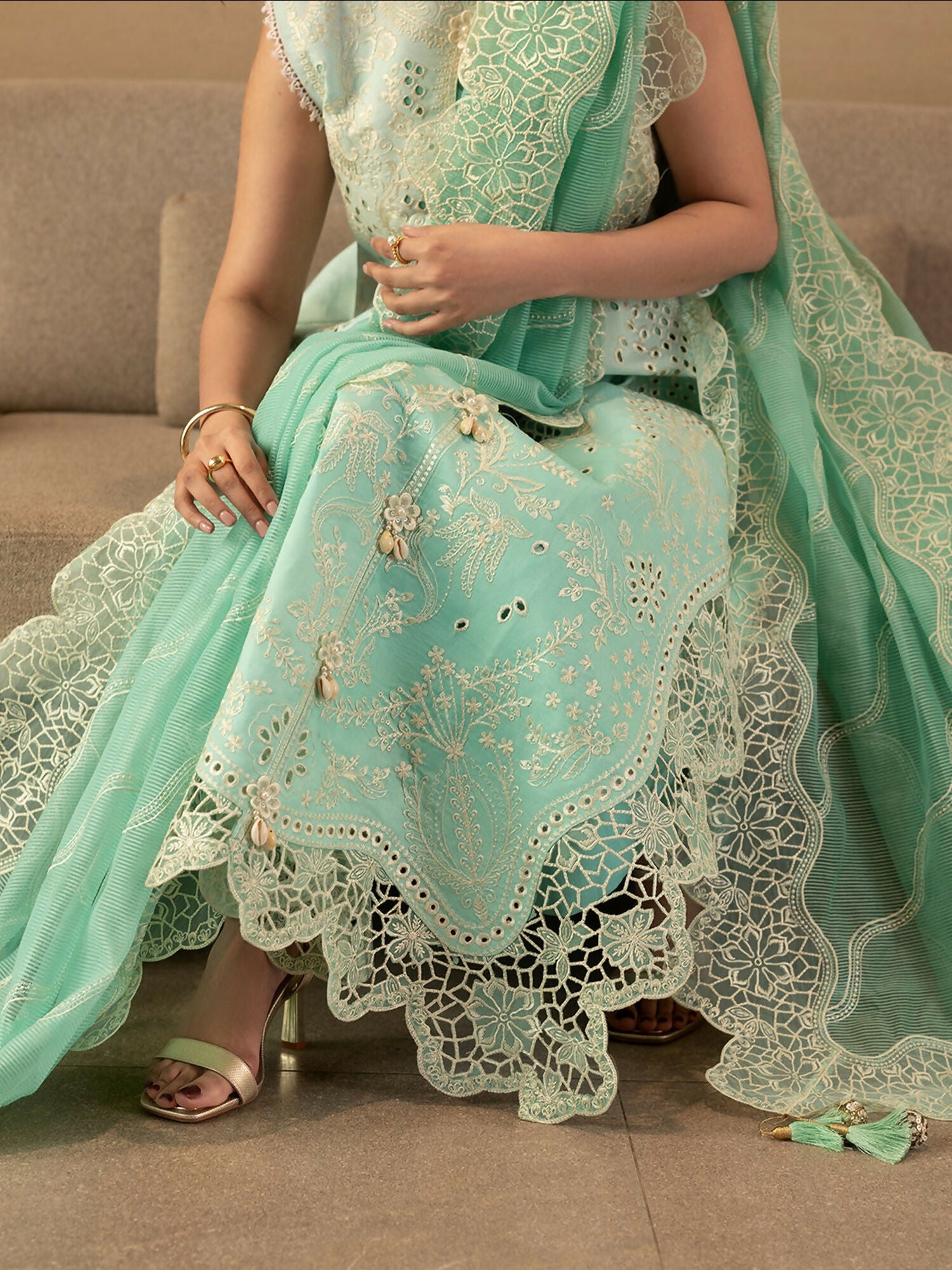 Mahnur Sirene Luxury Lawn'26 Embroidered Unstitched 3-Piece Suit-S-08