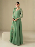 Hani & Umaima Chiffon Embroidered Pishwas-Lvana