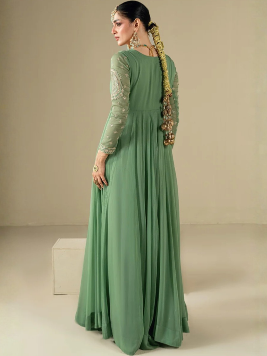 Hani & Umaima Chiffon Embroidered Pishwas-Lvana