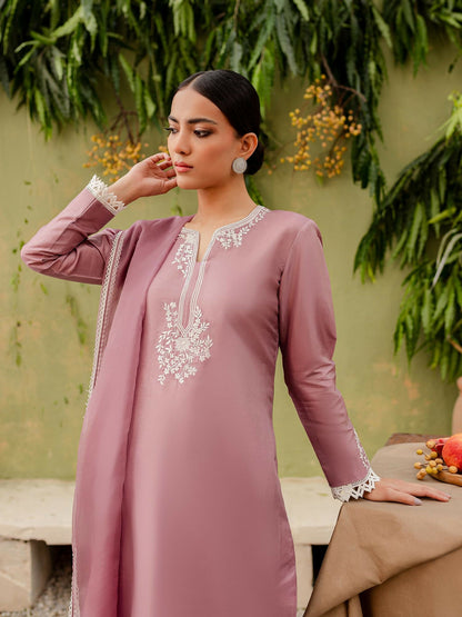 Allure By IH Cotton Embroidered Stitched 3-Piece Suit-Aura