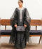 Hussain Rehar Luxury Pret Eid'23 Raw Silk Embellished Stitched 3-Piece Suit-Ebony
