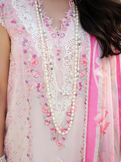 Mushq A Moi Luxury Lawn Embroidered Unstitched 3-Piece Suit-Silent Dreamer