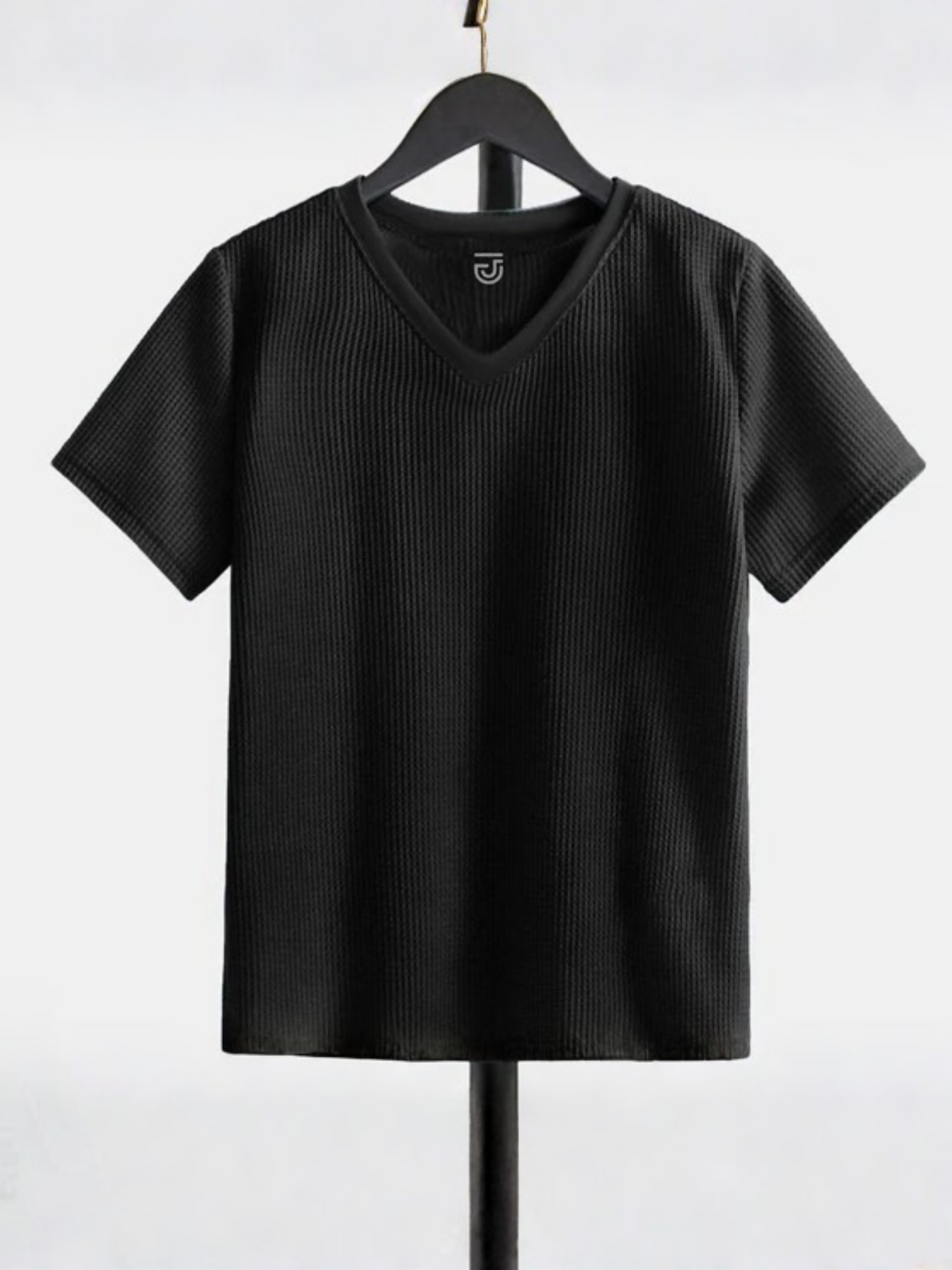 Black Jupiter Printed T-Shirt-14524