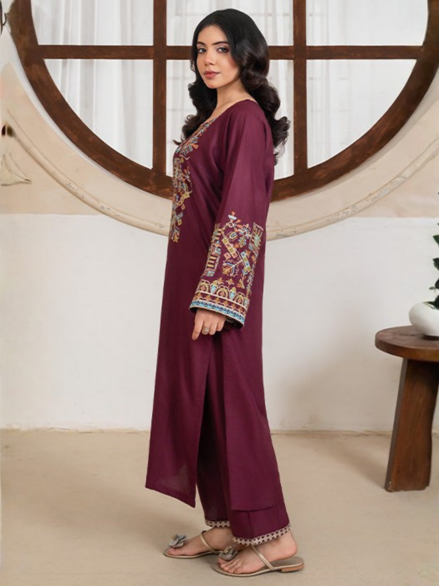 Stylish Collection Whisper Pret Linen Embroidered Stitched 2-Piece Suit-Bedford Embroidered
