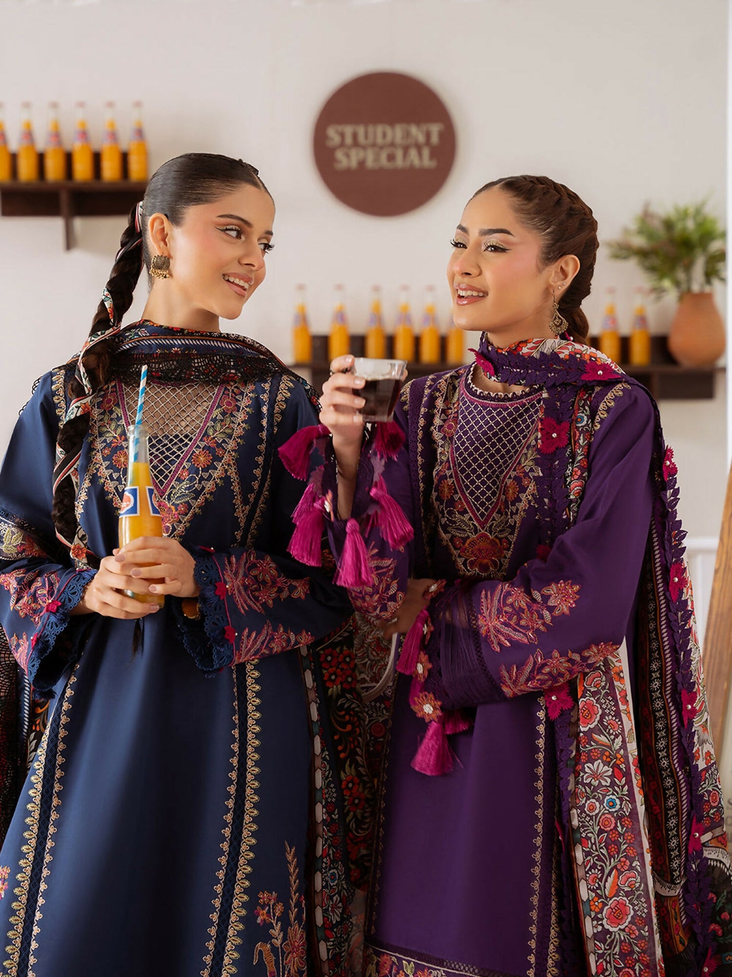 Joolie By Saira Rizwan Lawn Embroidered Unstitched 3-Piece Suit-Elif-B-SRL25-05