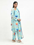Imran Aftab Basant Mela Raw Silk Printed Stitched 3-Piece Suit-IARP 01