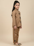 Velvour Girls Cotton Embroidered Co-Ord Set-VG182-A