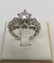 H&A Jewellery One Carat Silver Rhodium Plated Ring