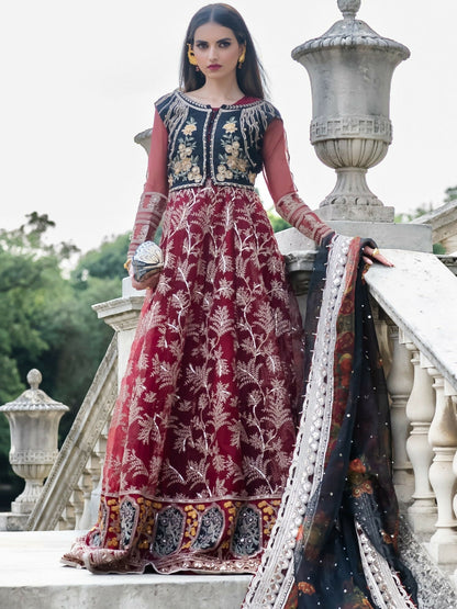 Shiza Hassan Lillian Wedding Formals Organza Embellished Stitched 3-Piece Suit-Nyrah