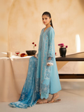 RajBari Jahaan Premium Festive Lawn Embroidered Unstitched 3-Piece Suit-SIRA 5-B