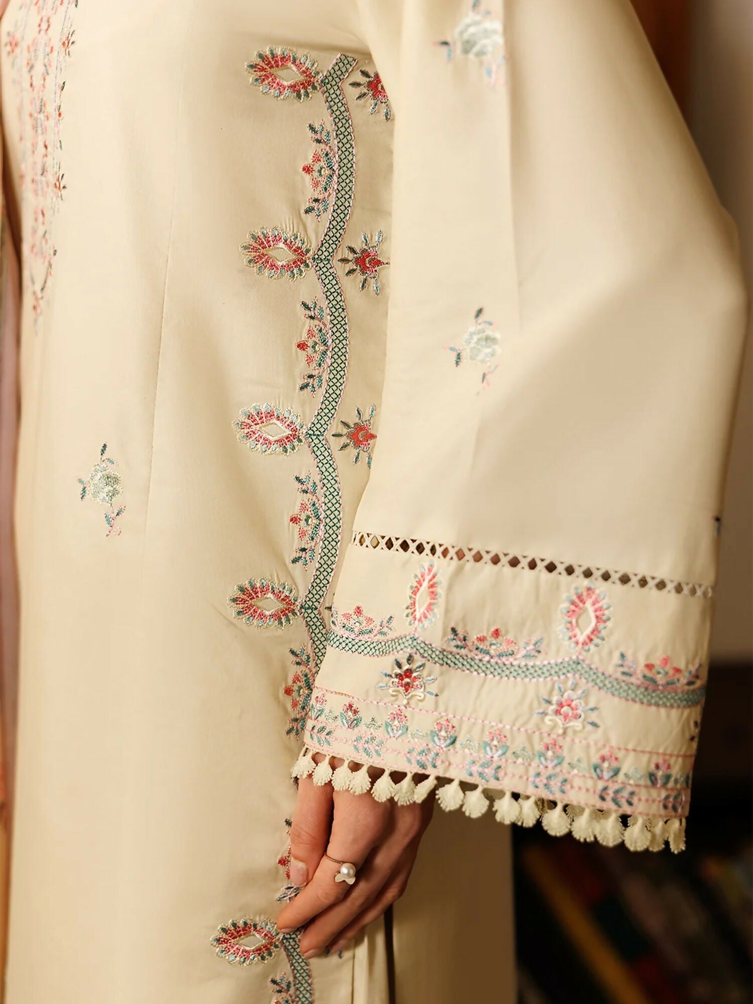 Panache Apparel Mistfall Ramadan Edit Cotton Embroidered Stitched Suit-Ardan
