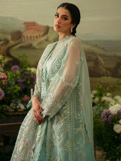 Parishay Ranibagh Luxury Formals Organza Embroidered Stitched 3-Piece Suit-Aarzoo