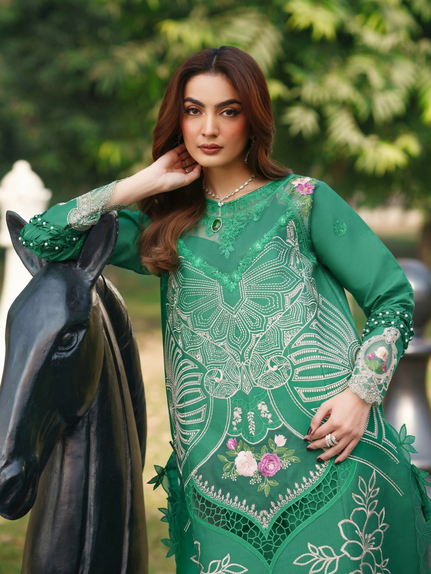 Parishay Summer Queen Lawn Embroidered Unstitched 3-Piece Suit-SQ-11